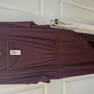 Elegant Women's Dress in Rich Burgundy